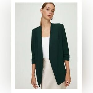 Aritzia Babaton blazer, size 0, scarab green